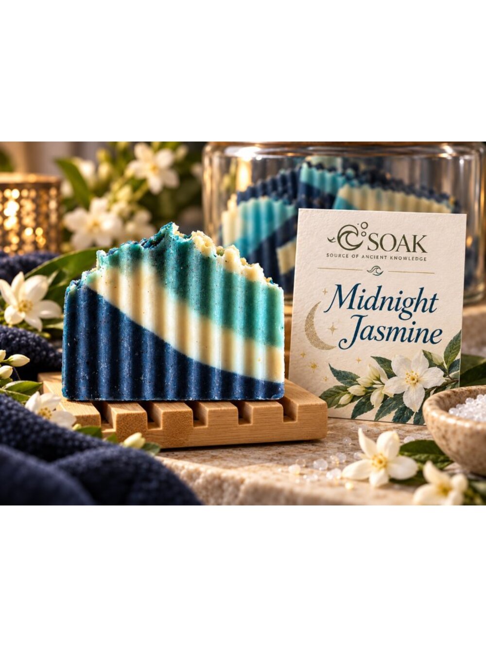 SOAK Midnight Jasmine Aromatherapy Artisan Soap